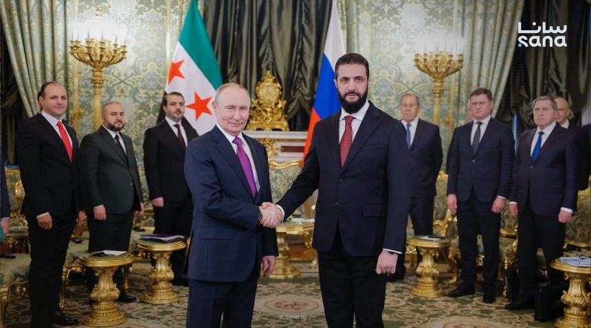 بوتين يشيد بجهود الشرع في الحفاظ على وحدة سوريا